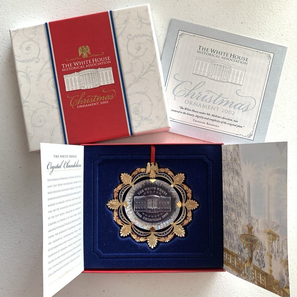 2002 WHITE HOUSE Christmas Ornament Historical Association Chandelier EUC